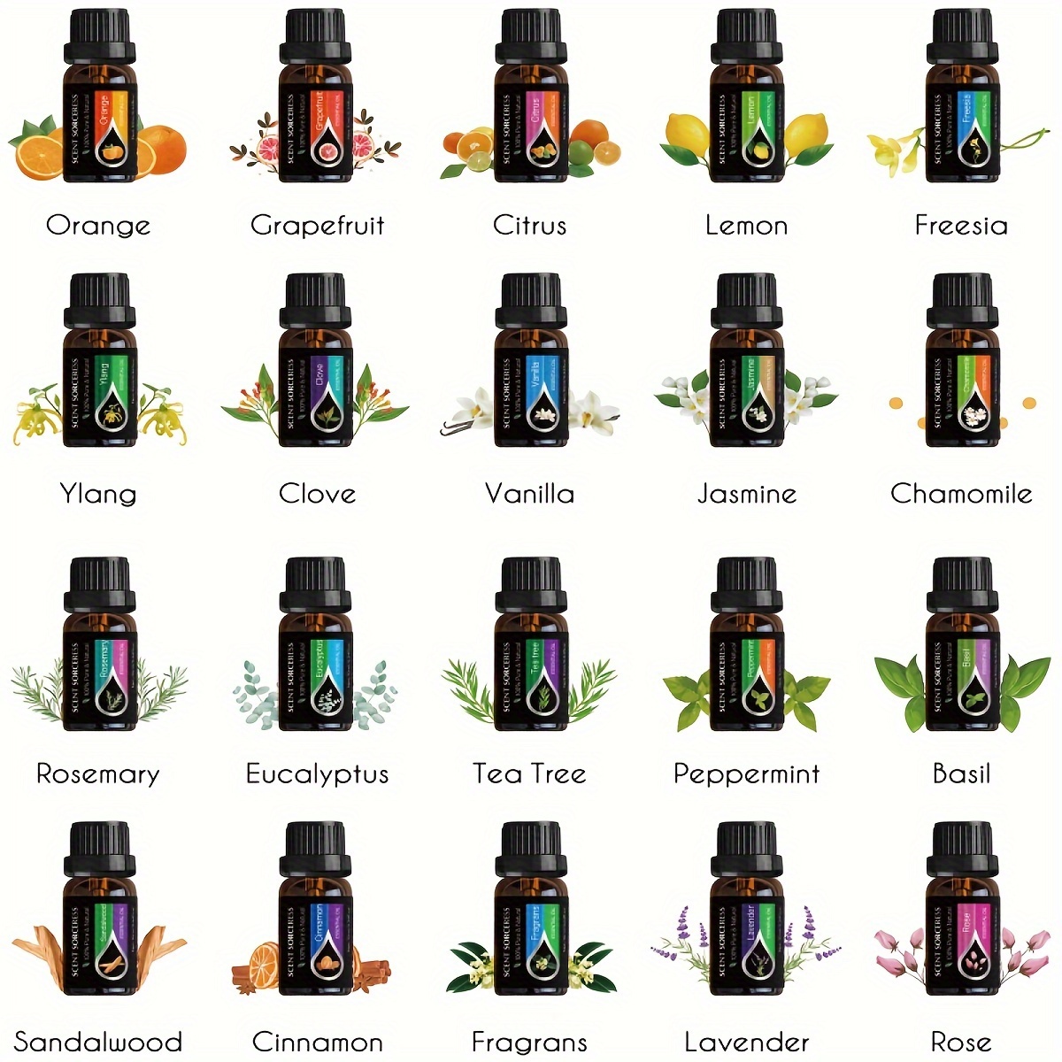 20pcs/set Essential Oil Set La - Aromatherapy Diffuser recension och pris